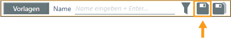 Vorlagenleiste Element speichern
